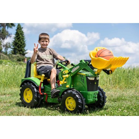 Tracteur John Deere 8400 R avec chargeur