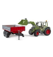 Fendt Vario 211 avec chargeur et remorque basculante