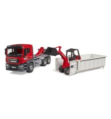 MAN TGS avec benne amovible et chargeur Schäffer