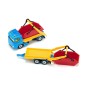 Camion benne avec remorque