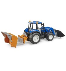 Tracteur New Holland T5.120 avec benne et chargeur frontal