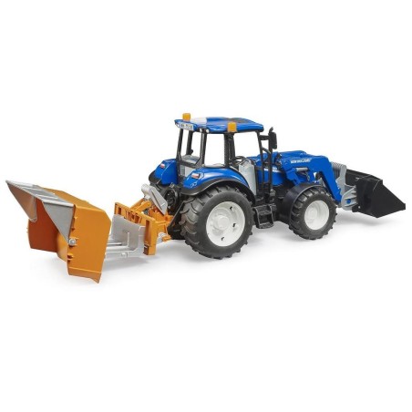 Tracteur New Holland T5.120 avec benne et chargeur frontal