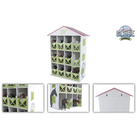 Boîte de rangement chevaux avec 12 boxes