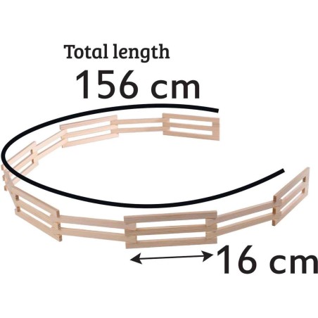 Clôture en bois 156cm