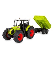 Tracteur Claas Arion 660 avec remorque basculante