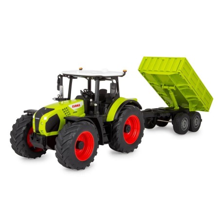 Tracteur Claas Arion 660 avec remorque basculante