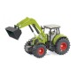 Tracteur avec chargeur, dolly et benne