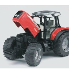Tracteur Massey Ferguson 7480 avec remorque basculante