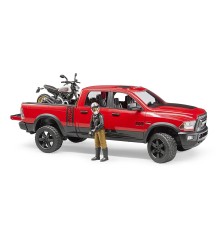 Jeep RAM 2500 Power Wagon avec moto Ducati et figurine