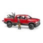 Jeep RAM 2500 Power Wagon avec moto Ducati et figurine