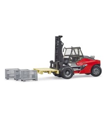 Chariot élévateur Linde HT160S avec palette et 3 boites