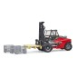 Chariot élévateur Linde HT160S avec palette et 3 boites