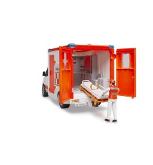 Ambulance MB Sprinter avec ambulancier et sirène