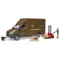 Camion UPS Mercedes Benz Sprinter avec conducteur et accessoires Bruder 1:16