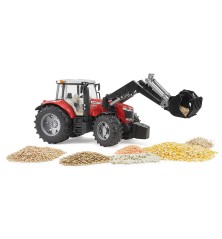 Tracteur Massey Ferguson 7624 avec chargeur frontal Bruder