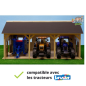 Hangar en bois pour 3 tracteurs