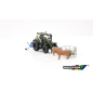Pack Tracteur Valtra vert métallique avec accessoires