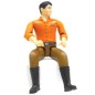 Homme avec jean marron