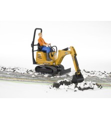 Mini pelleteuse JCB 8010 CTS + figurine