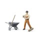 Set figurine employé agent de propreté
