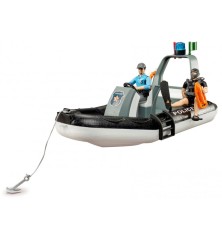 Bateau de police gonflable Bworld avec policier, plongeur et access