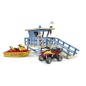 Poste de secours avec quad et jet ski