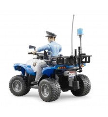 Quad police avec policier et accessoires