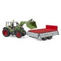 Fendt Vario 211 avec chargeur et remorque basculante
