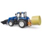 Tracteur New Holland T5.120 avec benne et chargeur frontal