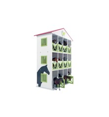 Boîte de rangement chevaux avec 12 boxes