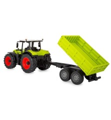 Tracteur Claas Arion 660 avec remorque basculante