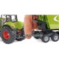 Tracteur avec chargeur, dolly et benne