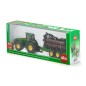 Tracteur John Deere avec remorque forestière