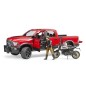 Jeep RAM 2500 Power Wagon avec moto Ducati et figurine