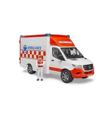 Ambulance MB Sprinter avec ambulancier et sirène
