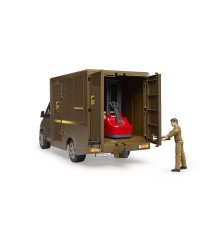 Camion UPS Mercedes Benz Sprinter avec conducteur et accessoires Bruder 1:16