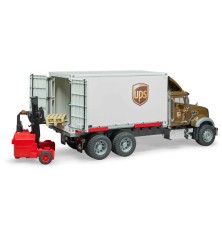 Camion Mack Granite UPS avec chariot élévateur