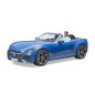 Roadster bleu métallisé Bruder avec chauffeur