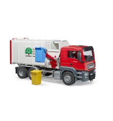Camion poubelle MAN TGS avec 2 poubelles