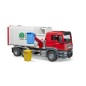 Camion poubelle MAN TGS avec 2 poubelles