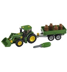 Tracteur John Deere avec remorque