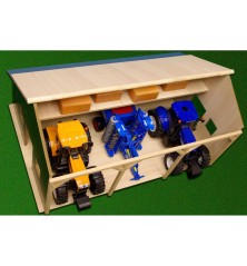 Hangar en bois pour 3 tracteurs