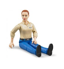 Femme avec jean bleu