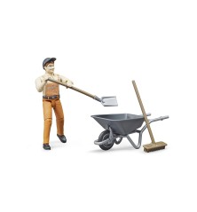Set figurine employé agent de propreté