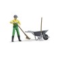 Pack figurine agriculteur avec accessoires