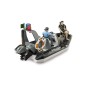 Bateau de police gonflable Bworld avec policier, plongeur et access