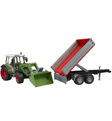 Fendt Vario 211 avec chargeur et remorque basculante