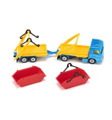 Camion benne avec remorque