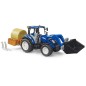 Tracteur New Holland T5.120 avec benne et chargeur frontal