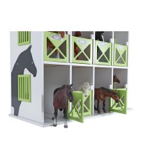 Boîte de rangement chevaux avec 12 boxes